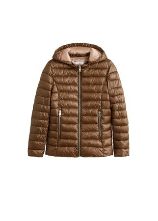 MANGO Mixed quilted jacket