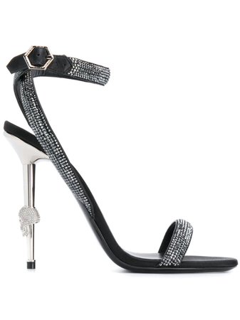 Philipp Plein Crystal high-heeled Sandals - Farfetch