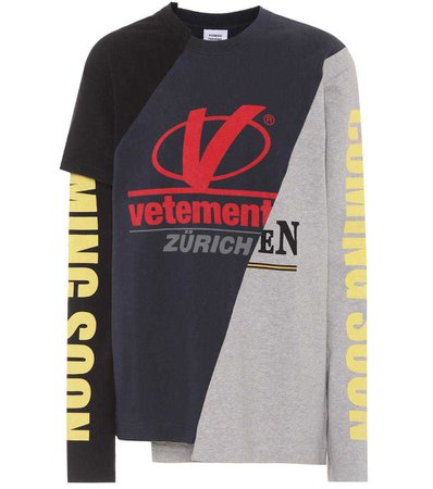 Patchwork Cotton T-Shirt - Vetements | mytheresa