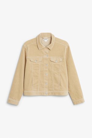 Corduroy jacket - Sunday safari beige - Coats & Jackets - Monki GB