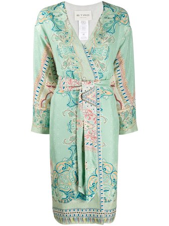 Etro Silk Paisley Print Kimono - Farfetch