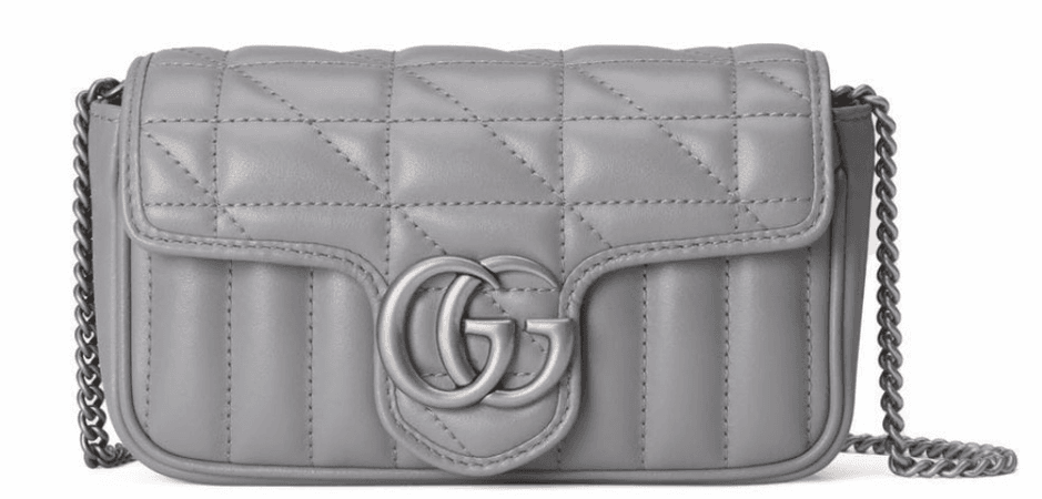 mini grey gucci purse