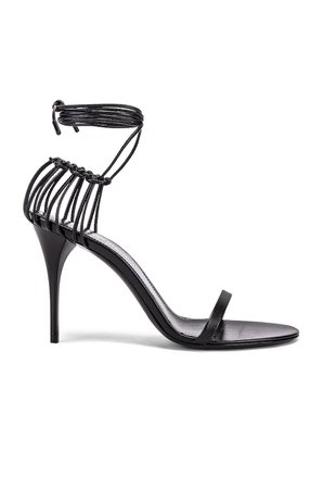 Saint Laurent Lexi Sandals in Black | FWRD