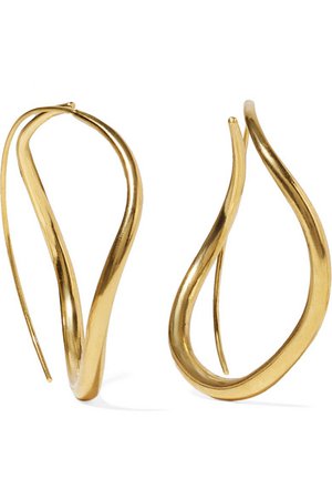 Chan Luu | Gold-plated hoop earrings | NET-A-PORTER.COM