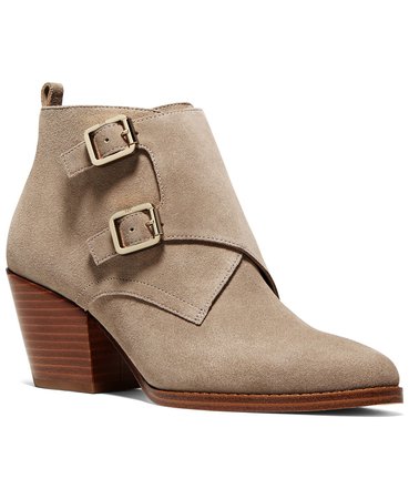 cream Michael Kors Loni Ankle Booties & Reviews - Boots - Shoes - Macy's