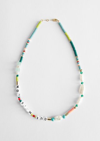Beaded Charm Necklace - Multi-coloured - Necklaces - & Other Stories