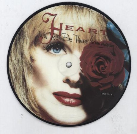 *clipped by @luci-her* Heart Will You Be There UK 7" vinyl picture disc 7 inch picture disc single (24619)
