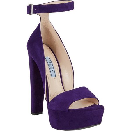 Purple Platform Sandal Heels