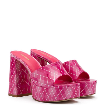 pink shoes mule