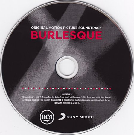 *clipped by @luci-her* “Burlesque: Original Motion Picture Soundtrack” by Christina Aguilera - Cover Art - MusicBrainz