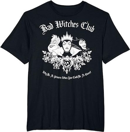 Amazon.com: Disney Villains Bad Witches Club Group Shot Graphic T-Shirt T-Shirt : Clothing, Shoes & Jewelry