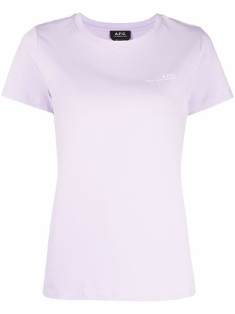 A.P.C. chest logo-print T-shirt - FARFETCH