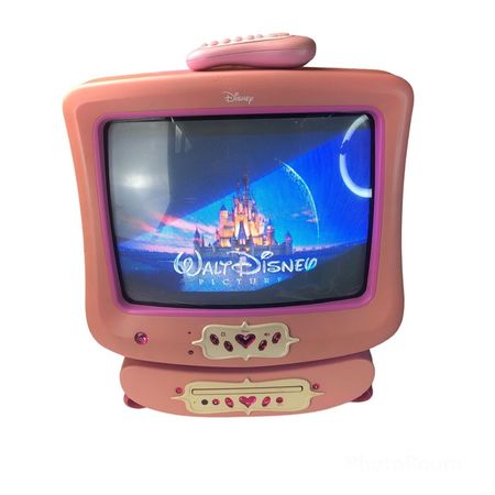 Disney Princess Crown 13" TV DVD Player Pink P1310ATV Tested 1 Remote Gaming 43769970245 | eBay