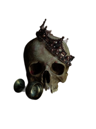 skull crown chalice dark aesthetic