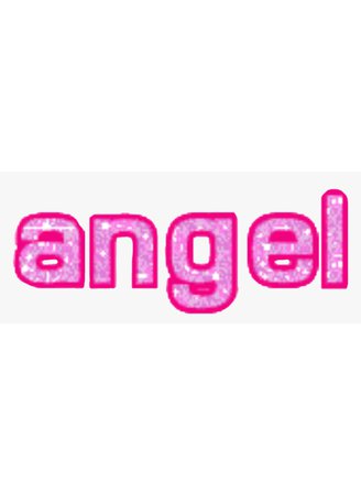 pink glitter angel png filler Y2k