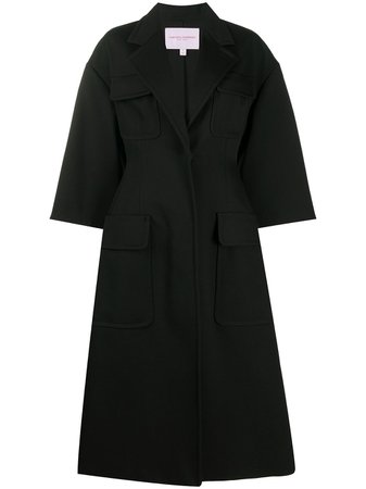 Carolina Herrera, multi-pocket oversized coat