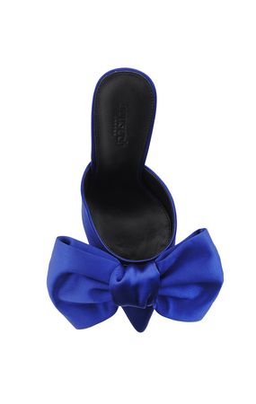 Shoes : 'Beaubelle' Cobalt Blue Oversized Bow Mules
