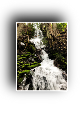 Elk Creek falls Washington outdoors nature png background
