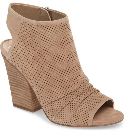 Vince Camuto peep toe ankle bootie