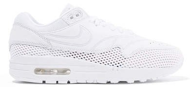 Air Max 1 Si Leather And Mesh Sneakers - White