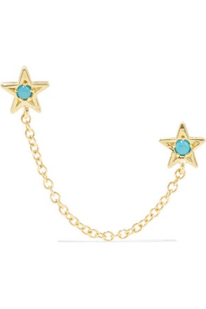 Jennifer Meyer | Star 18-karat gold turquoise earrings | NET-A-PORTER.COM