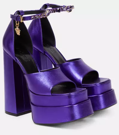 versace purple heels