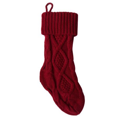 14.57'' Christmas Stockings, Personalized Cozy Cable Knit Hanging Stocking Christmas Gift Bag for Indoor Christmas Decor in White - Walmart.com - Walmart.com