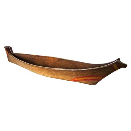 Model Canoe by Native North American Indians, circa 1900 For Sale at 1stdibs