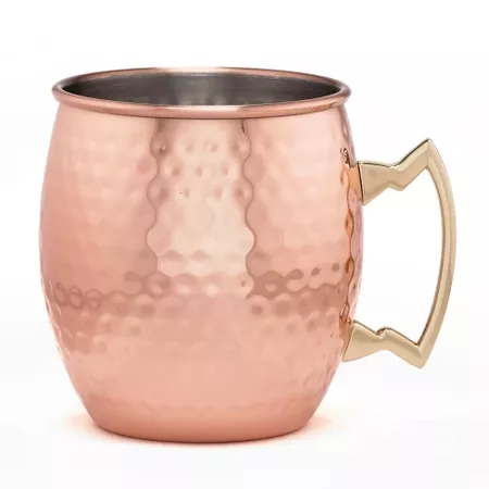 Cambridge Silversmiths 5oz 4pk Copper Hammered Moscow Mule Mugs : Target