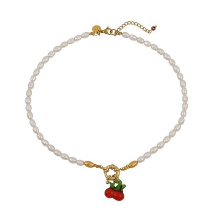 Cherry Ice Cream Smile Necklace - Mayol Jewelry