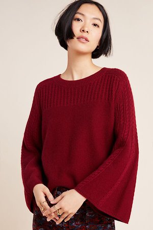 Brianna Bell-Sleeved Sweater | Anthropologie