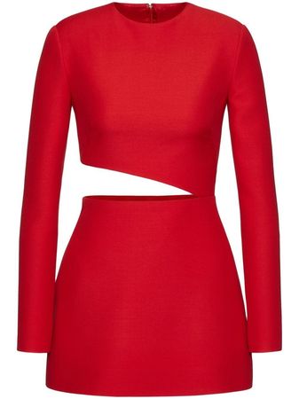 Valentino Crepe Couture Short Dress - Farfetch