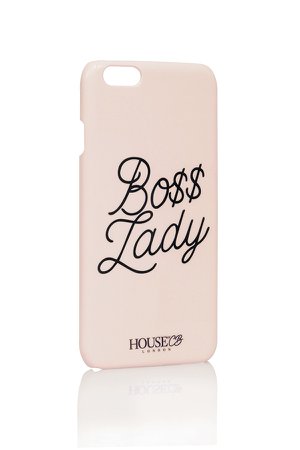 Accessoires : 'Boss Lady' Coque de téléphone rose