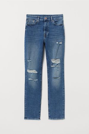 Mom High Ankle Jeans - Denim blue - | H&M US