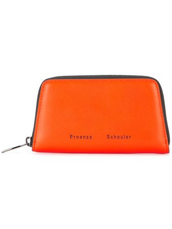 Proenza Schouler Trapeze zip compact wallet orange S00143C192F - Farfetch