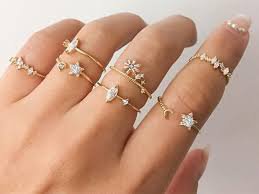 celestial gold ring set - Google Search