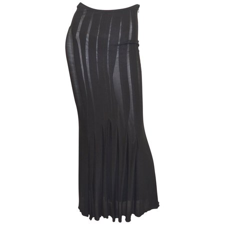 Vintage Jean Paul Gaultier Jersey Skirt For Sale at 1stdibs