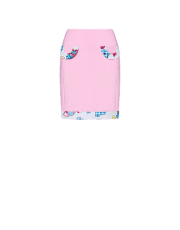 Moschino Calico Animals Detail Crepe Skirt (Dei5 edit)