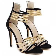 gold and black heels - Google Search