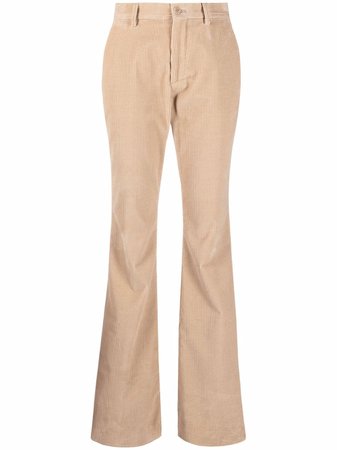 Shop Etro flared corduroy trousers with Express Delivery - FARFETCH