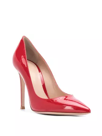 Gianvito Rossi Pointed patent-leather Pumps - Farfetch