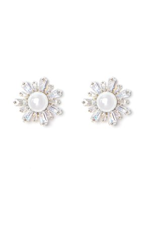 Pearl Baguette Earrings | Charming Charlie