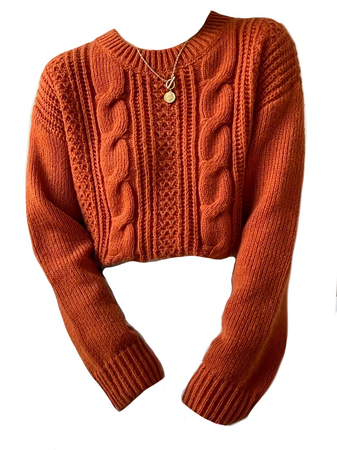 rust sweater