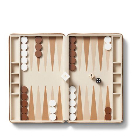 Enzo Travel Backgammon Set | AERIN