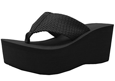 Cambridge Select Women's Comfy Platform Flip Flop Sandal