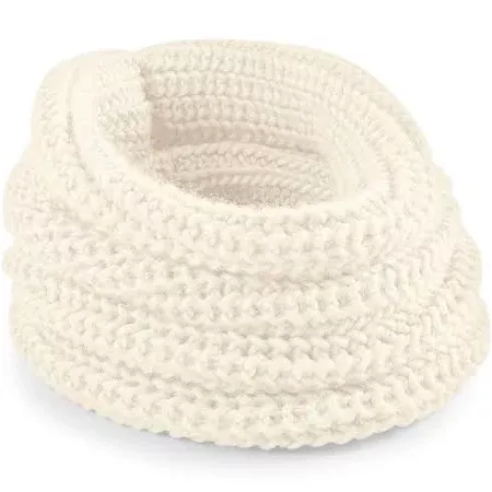 Beechfield Eternity Snood Scarf Off White One