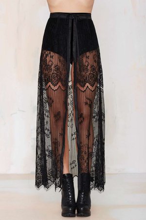 Kiss Them for Me Lace Tie Skirt