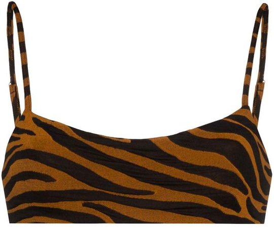 Sia tiger print bikini top