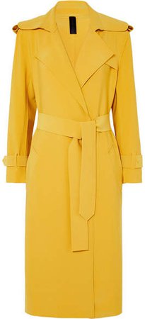 Belted Cady Trench Coat - Yellow