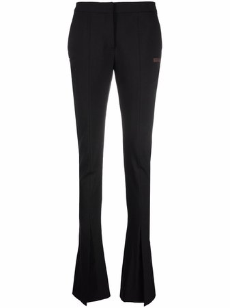Off-White ankle-slit Tailored Trousers - Farfetch
